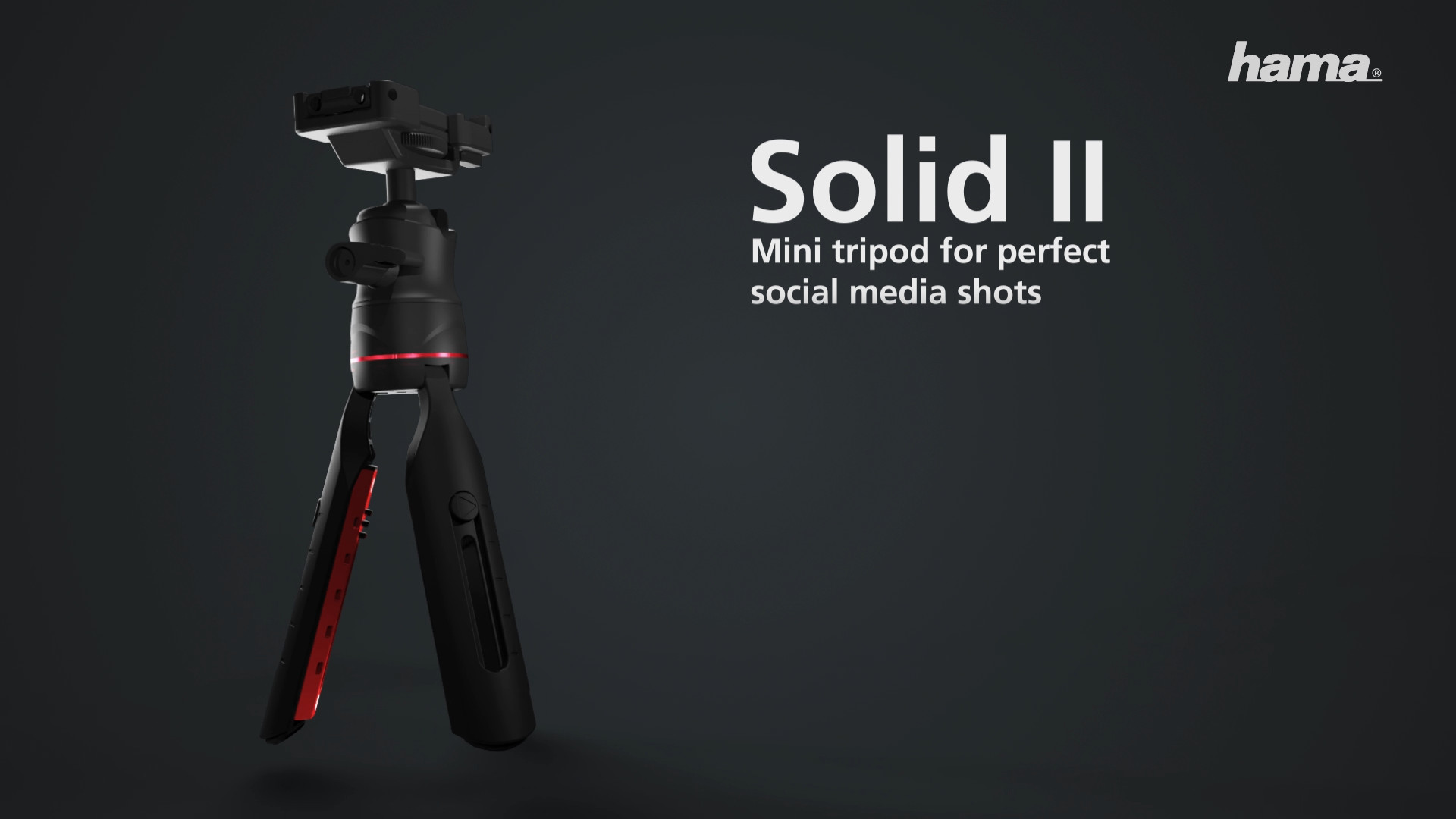 Hama tripod "Solid II, 21B" for perfect social media shots, with Bluetooth remote trigger